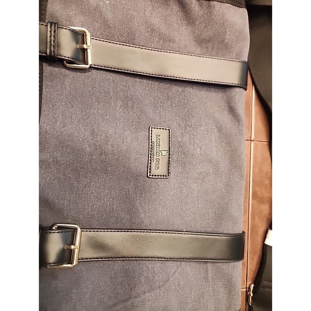LONDON FOG CANVAS MESSENGER BAG 100TH ANNIV EDITION SHOULDER STRAP NEW W TAGS - Picture 2 of 11